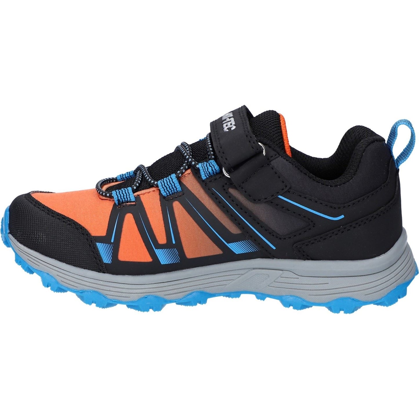 Hi-Tec SCRAPPY LOW WP JR Polyester Black/Blue Danube/Flame Hiking Shoes