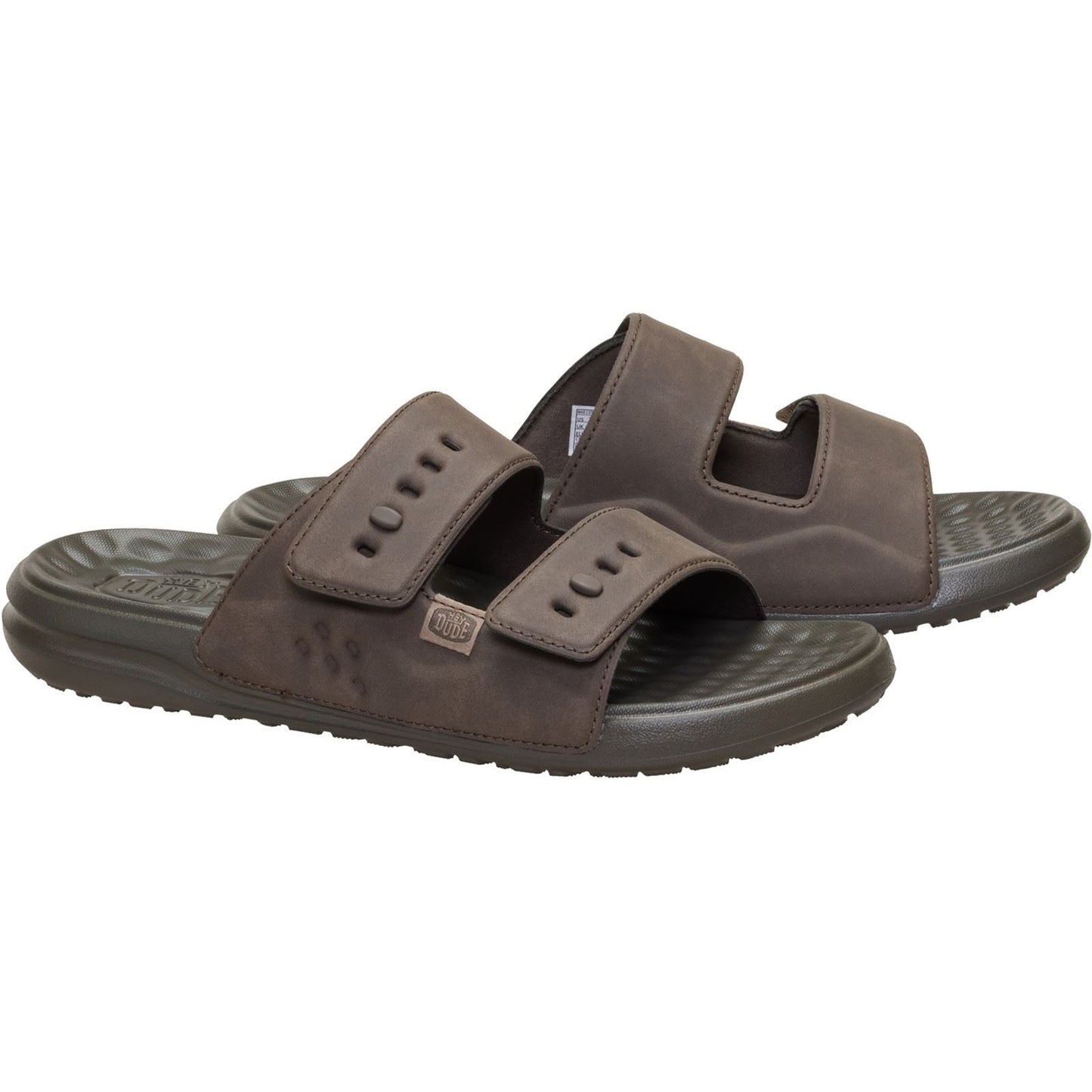 HEYDUDE Wave 2 Strap Polyurethane Men's Major Brown Sandals