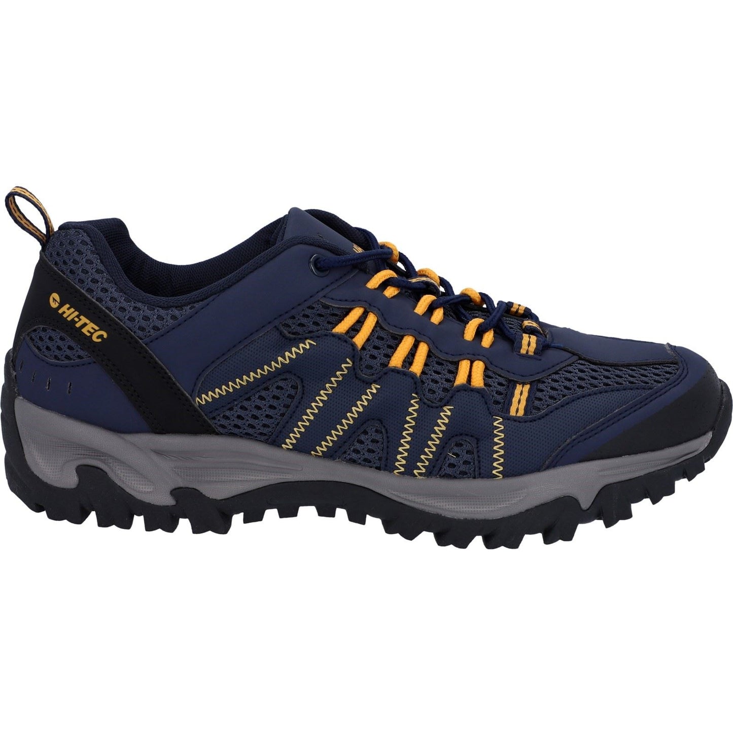 Hi-Tec Jaguar Polyester Men's Navy/Yellow Hiking Boots