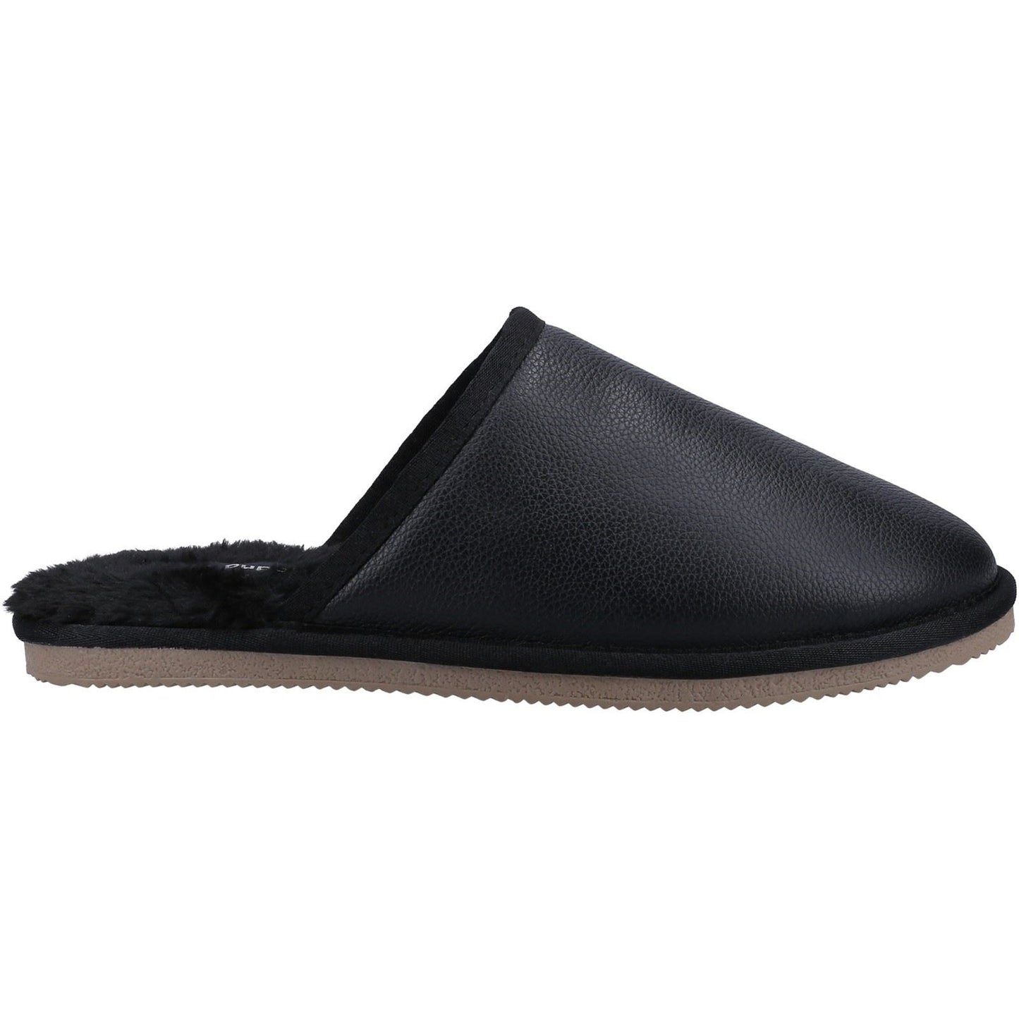 Hush Puppies Men's Coady Leather Slipper in Black