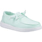 HEYDUDE Wendy Canvas 100% Cotton Women's Bay Blue Moccasins Shoes
