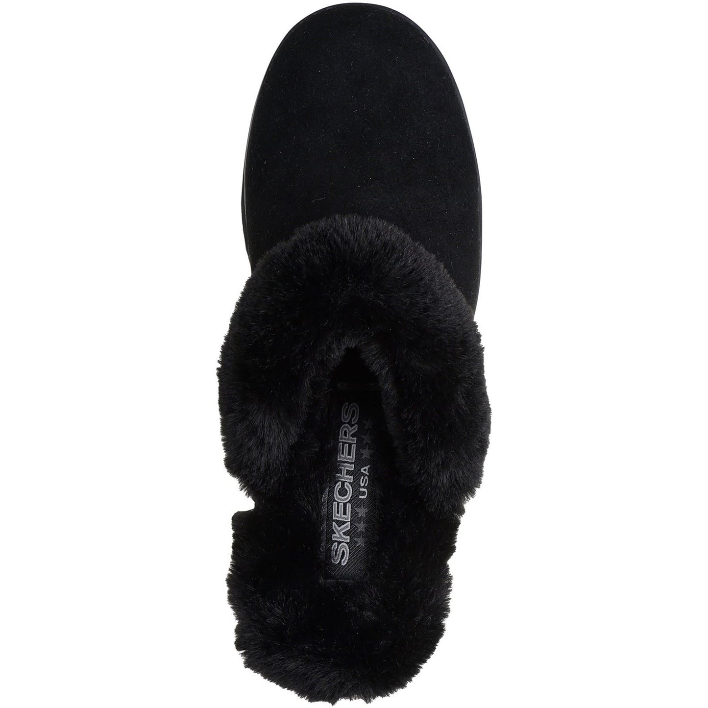 Skechers Keepsakes Wedge Time To Cruise Leather Women's Black Slippers