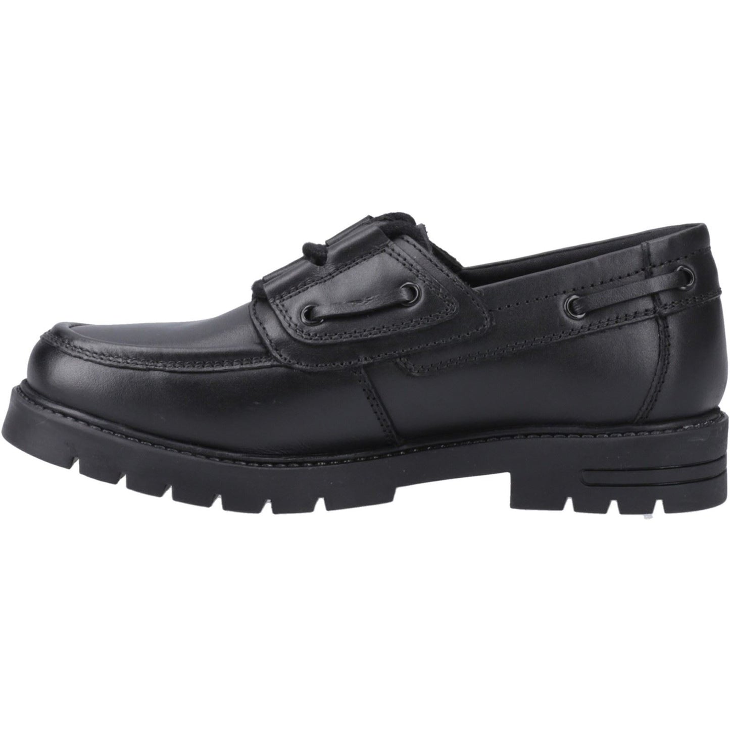 Hush Puppies Lucy Leather Youth Black Shoes