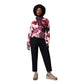 Columbia Sequoia Grove II Printed Half Zip Polyester Women's Purple Fleece Pullover