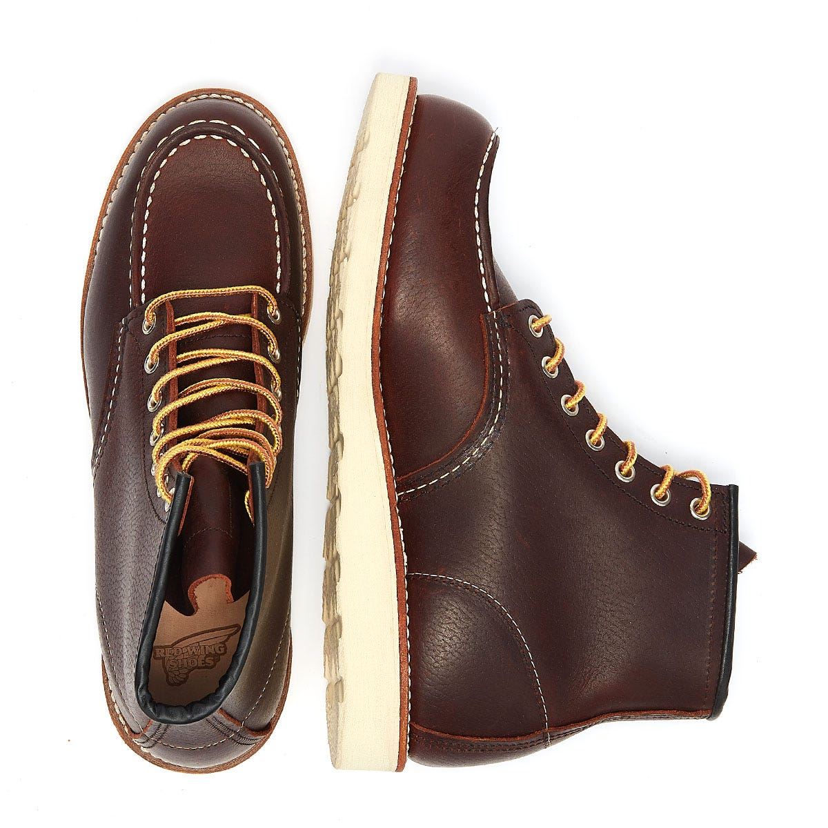 RED WING 8138 MENS HERITAGE WORK 6INCH MOC TOE BRIAR OIL SLICK