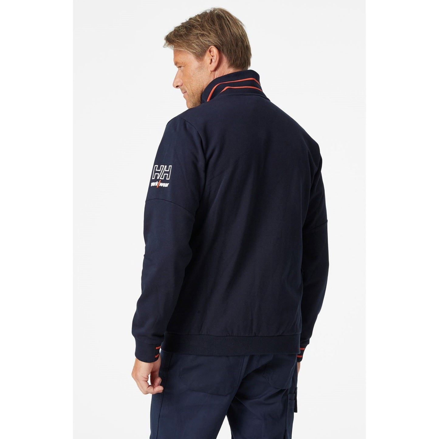 Helly Hansen Workwear Men's Kensington Zip Sweatshirt in Navy