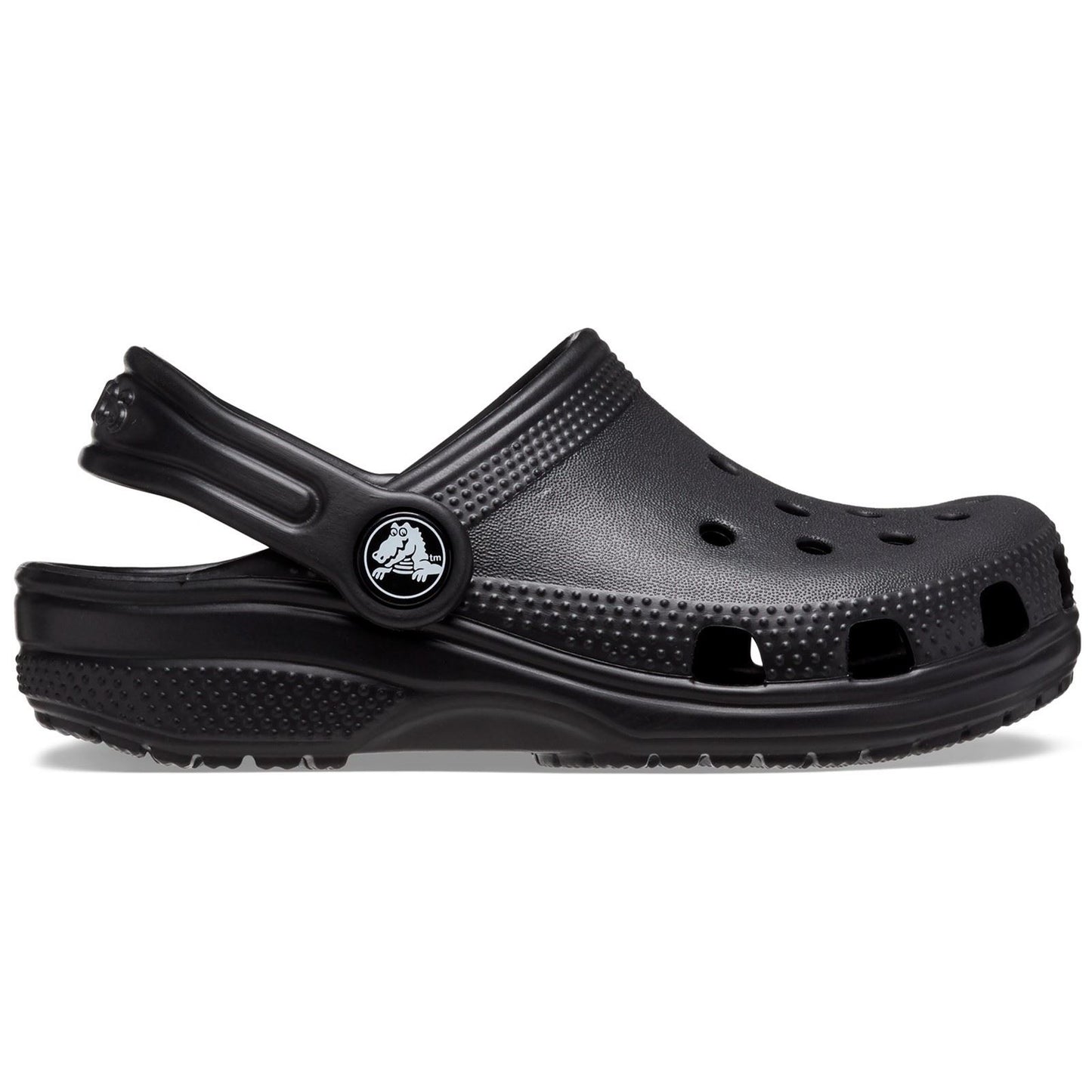 Crocs Kids' Classic Thermoplastic Black Loafers
