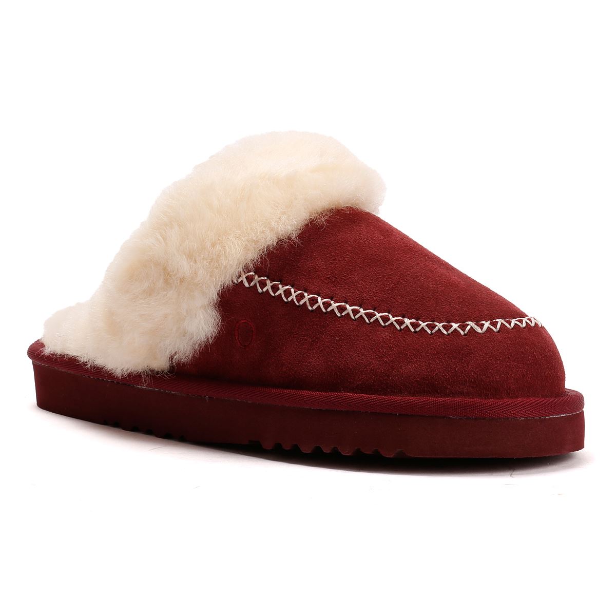 Osprey London The Celeste Suede Women's Merlot Slippers