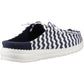 HEYDUDE Wendy Slip Terry Stripe Polyester Women's Navy Blazer/Egret Mules