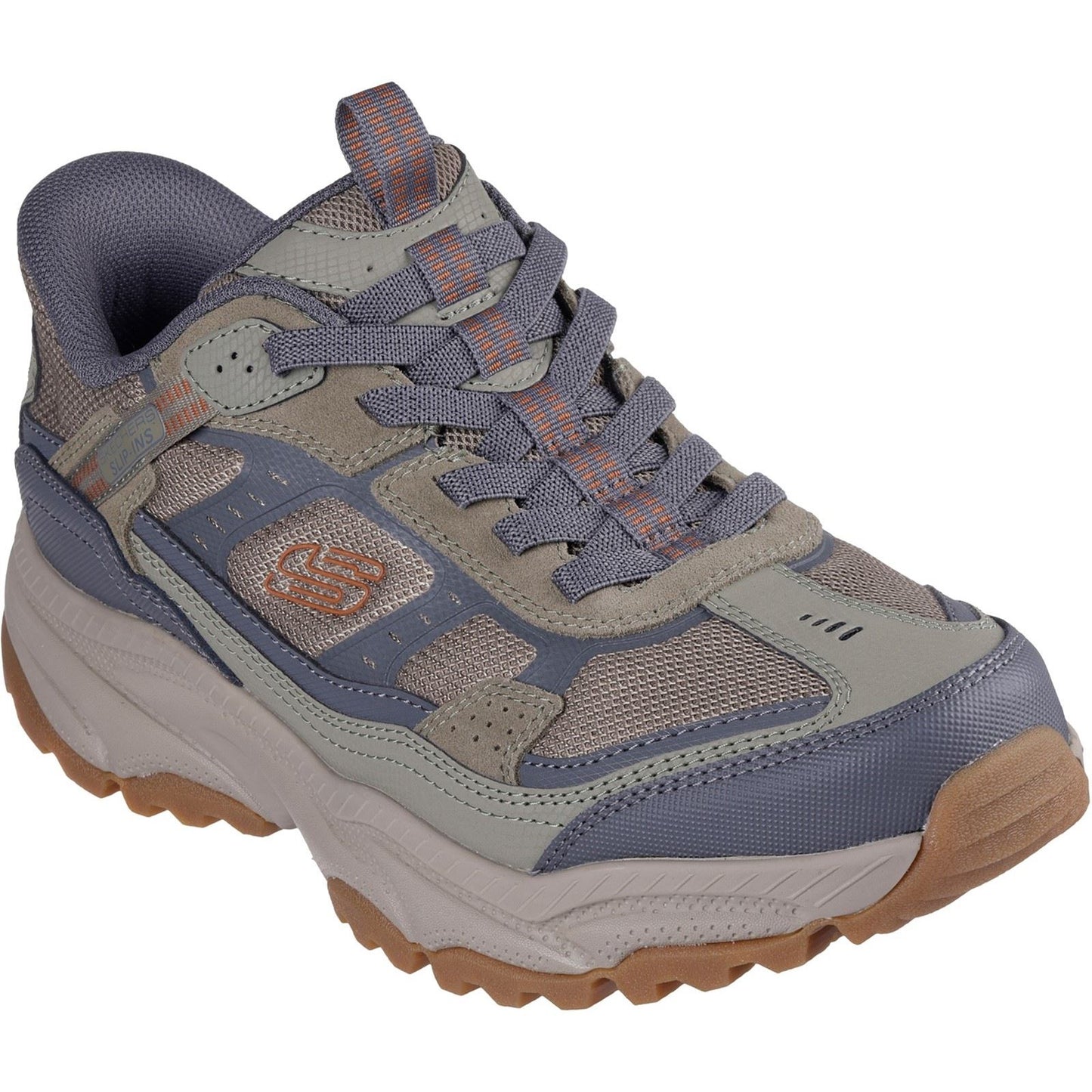 Skechers Men's Vigor AT Hiking Shoes in Olive/Grey