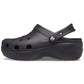 Crocs Women's Classic Platform Clog in Black