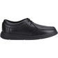 Hush Puppies Ronan Mocc Leather Boy's Black Moccasins Shoes