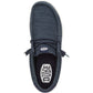 HEYDUDE Men's Wally Stretch Mesh Shoes in Navy