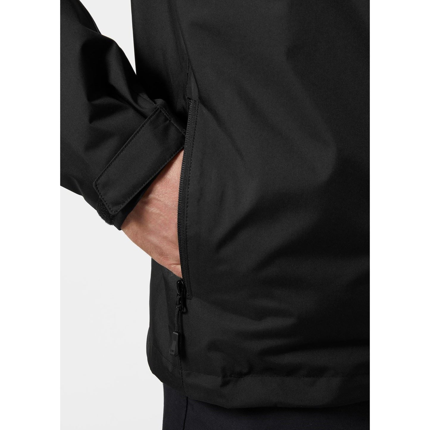Helly Hansen Sport Men's Crew Hooded Midlayer Sailing Jacket 2.0 in Black