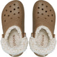 Crocs Classic Fleece Lined Thermoplastic Men's Sepia Clogs