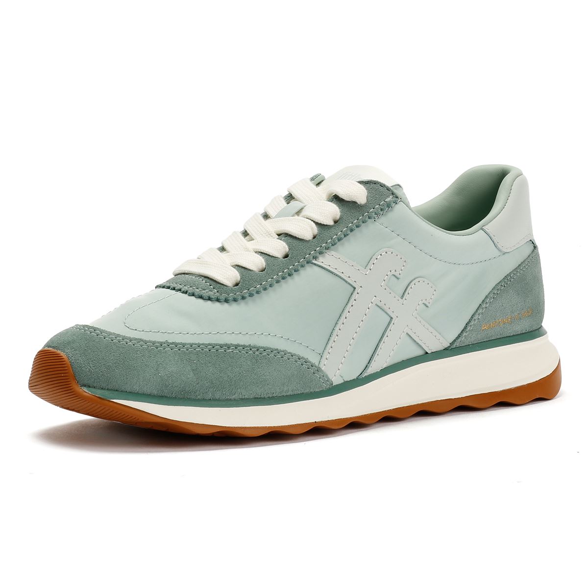 FitFlop X Pantone Retro-Q Suede Women's Green Trainers