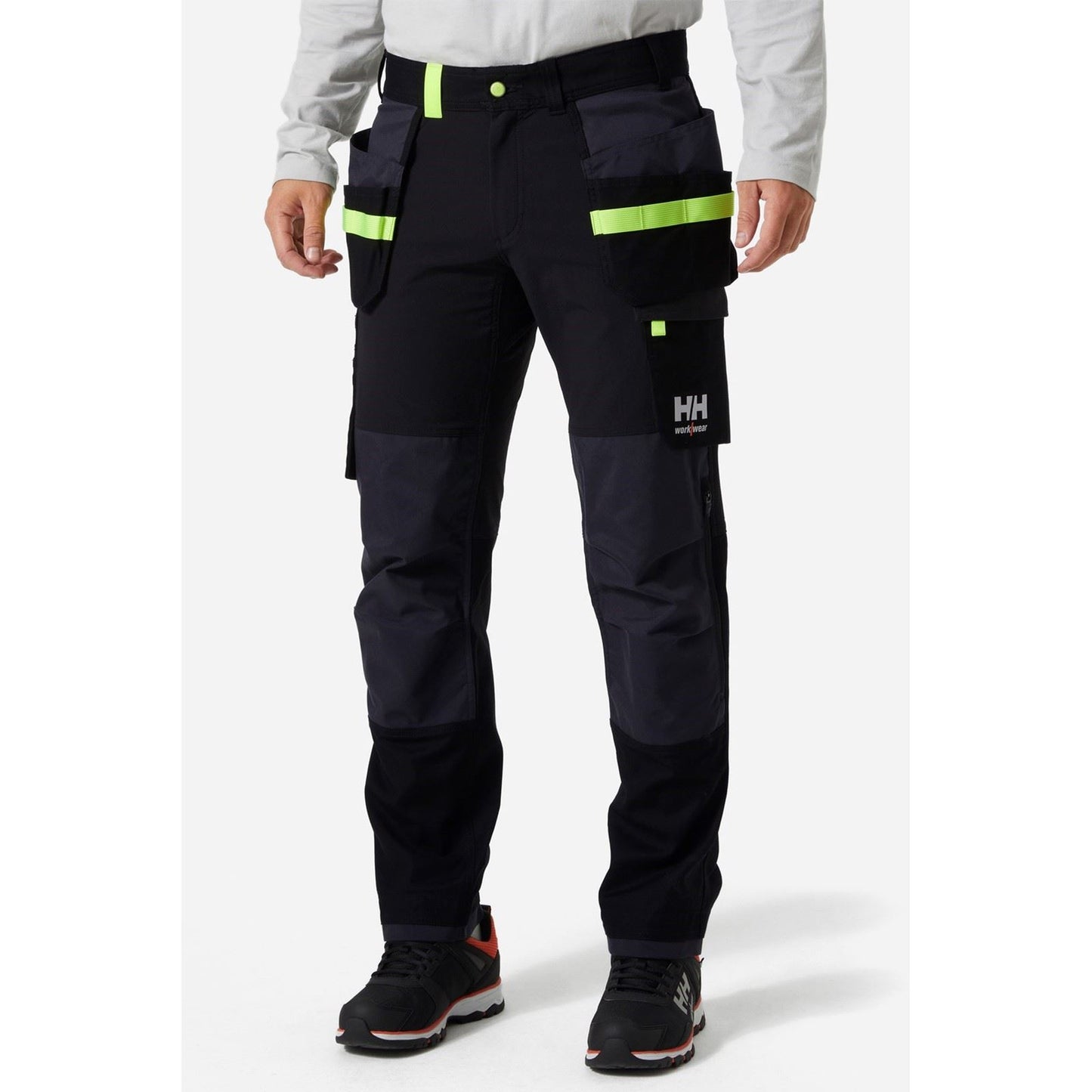 Helly Hansen Workwear Men's Oxford 4X Construction Trouser in Black/Ebony