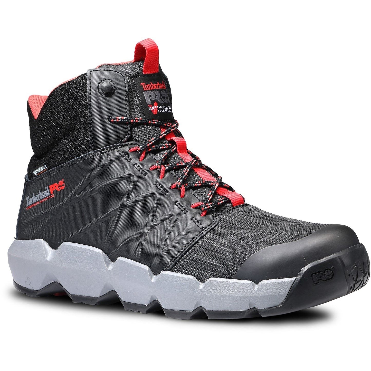 Timberland Pro Men's Morphix 6" Safety Boot in Black/Red