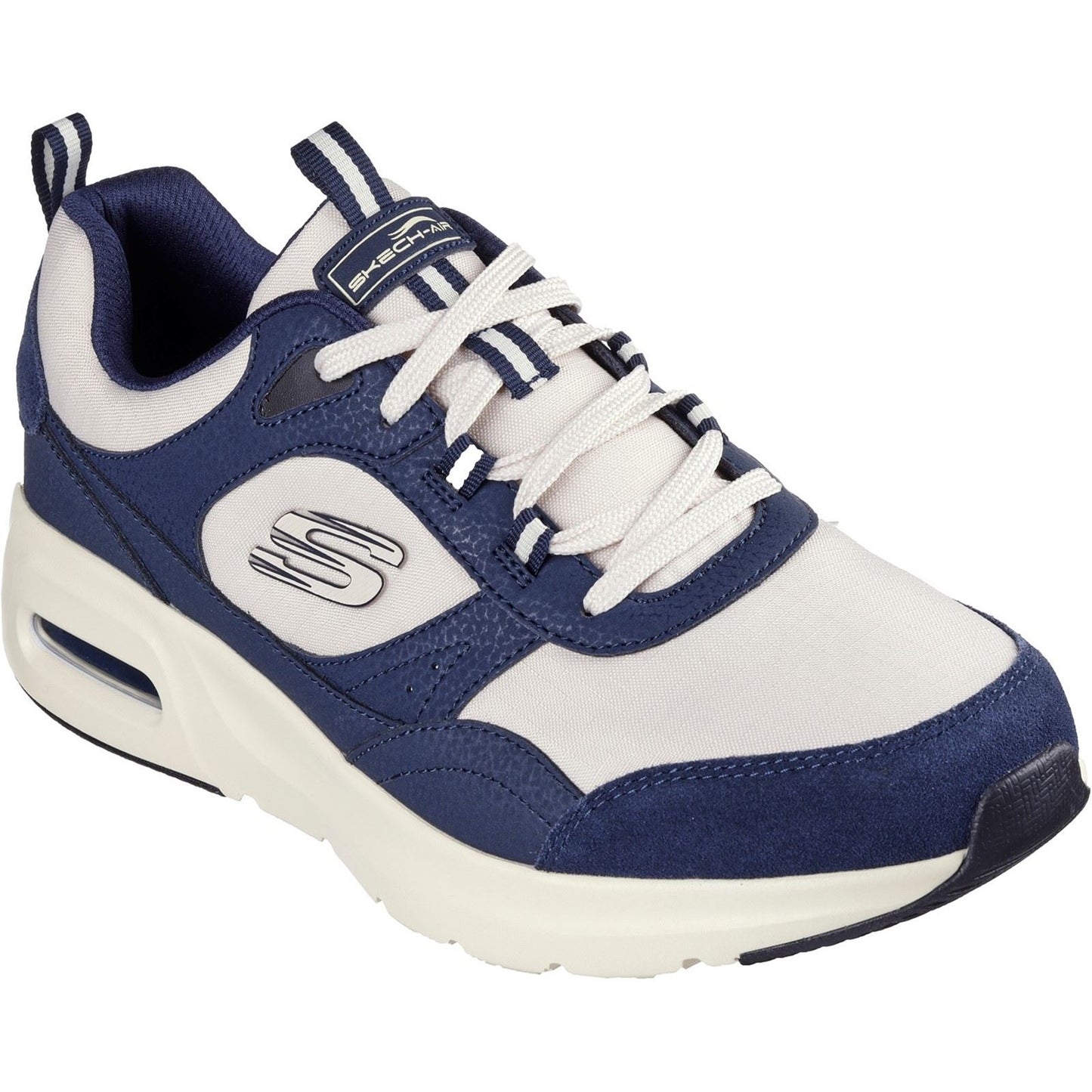 Skechers Men's Skech-Air Court - Yatton Trainer in Navy/Natural
