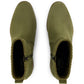 TOMS Delilah Heeled Suede Women's Khaki Heeled Ankle Boots