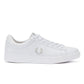 Fred Perry Spencer Leather Mens White/Silver Trainers