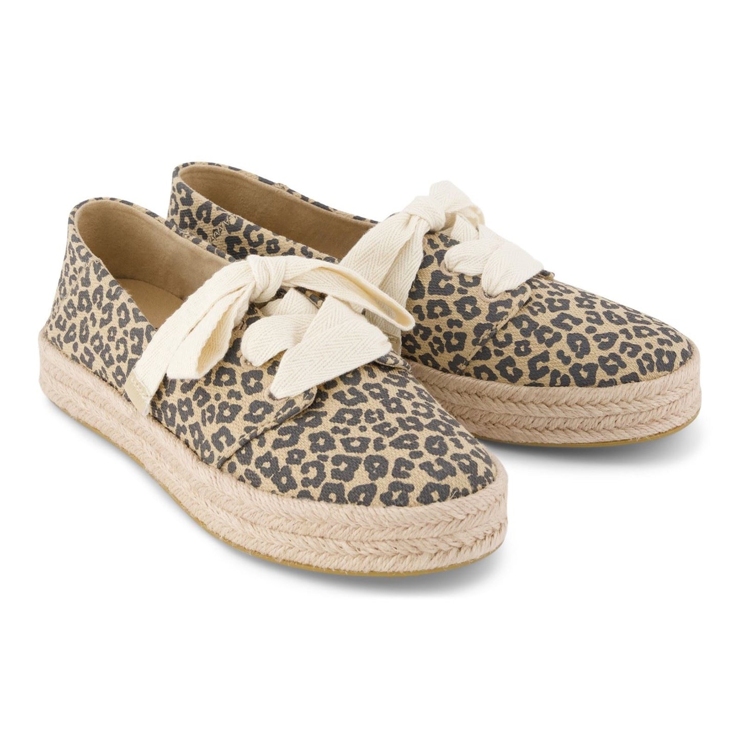 TOMS Carolina Lace Up Cotton Women's Oatmeal Shoes