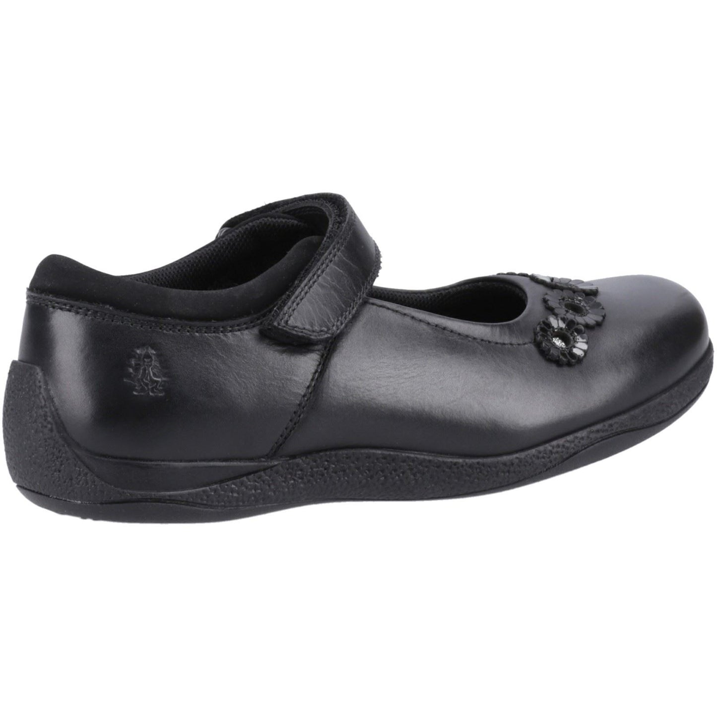 Hush Puppies Christina Leather Junior Black Shoes