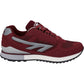 Hi-Tec Silver Shadow PU Suede/Polyester Men's Cherry Lace-Up Shoes