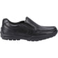 Hush Puppies Morgan Leather Junior Black Loafers