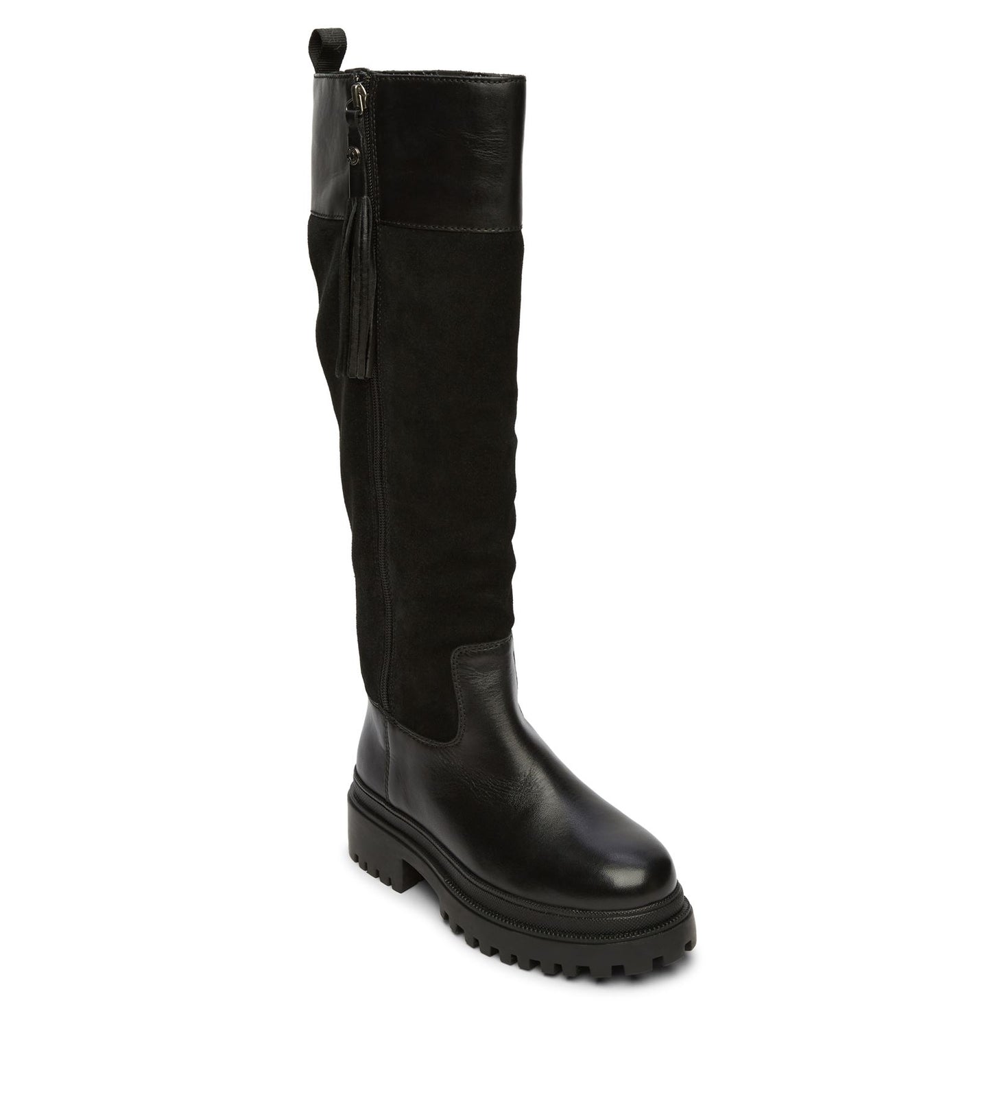 Osprey London The Bramble Tall Leather Women's Black Boots