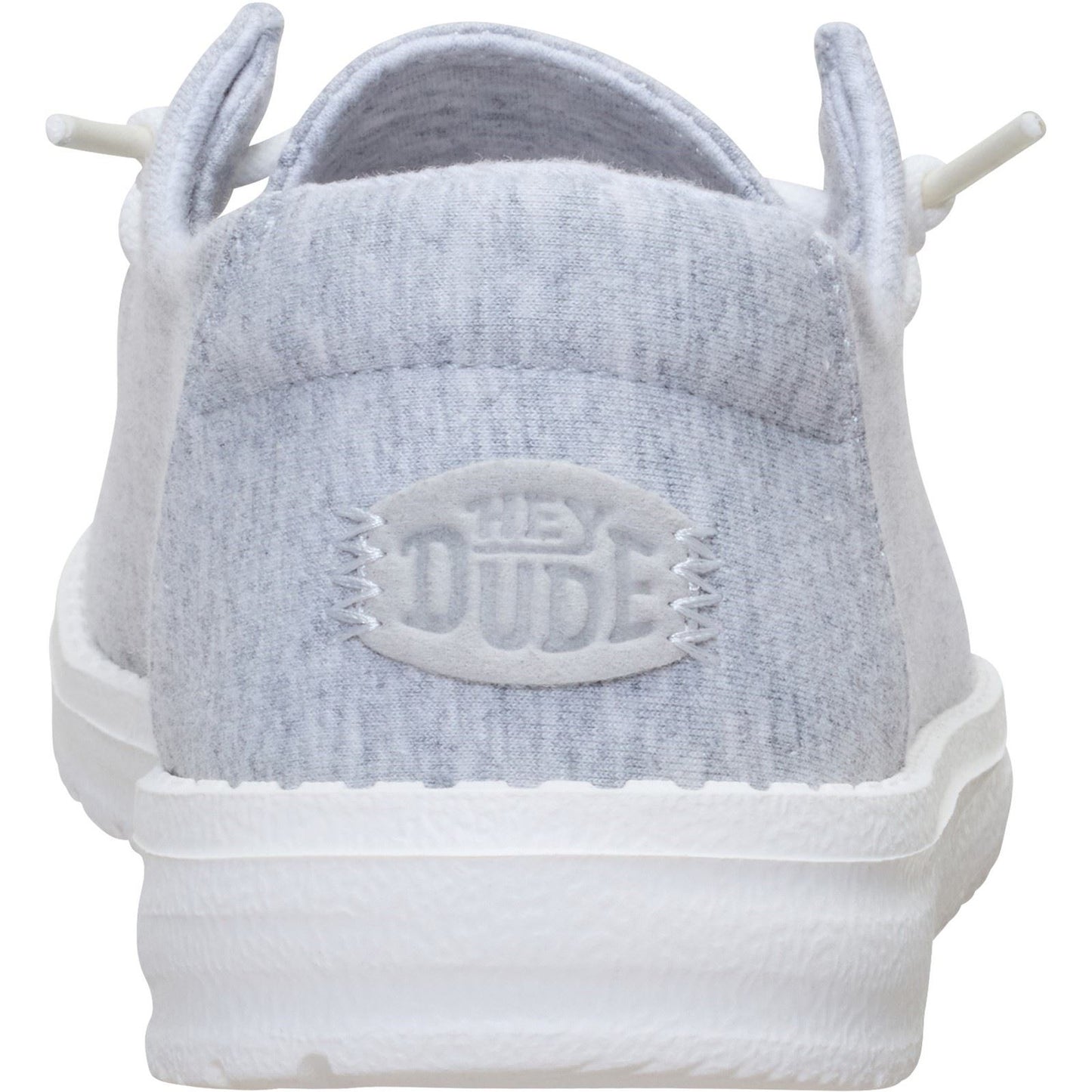 HEYDUDE Wendy Stretch Jersey Textile Women's Light Grey Loafers