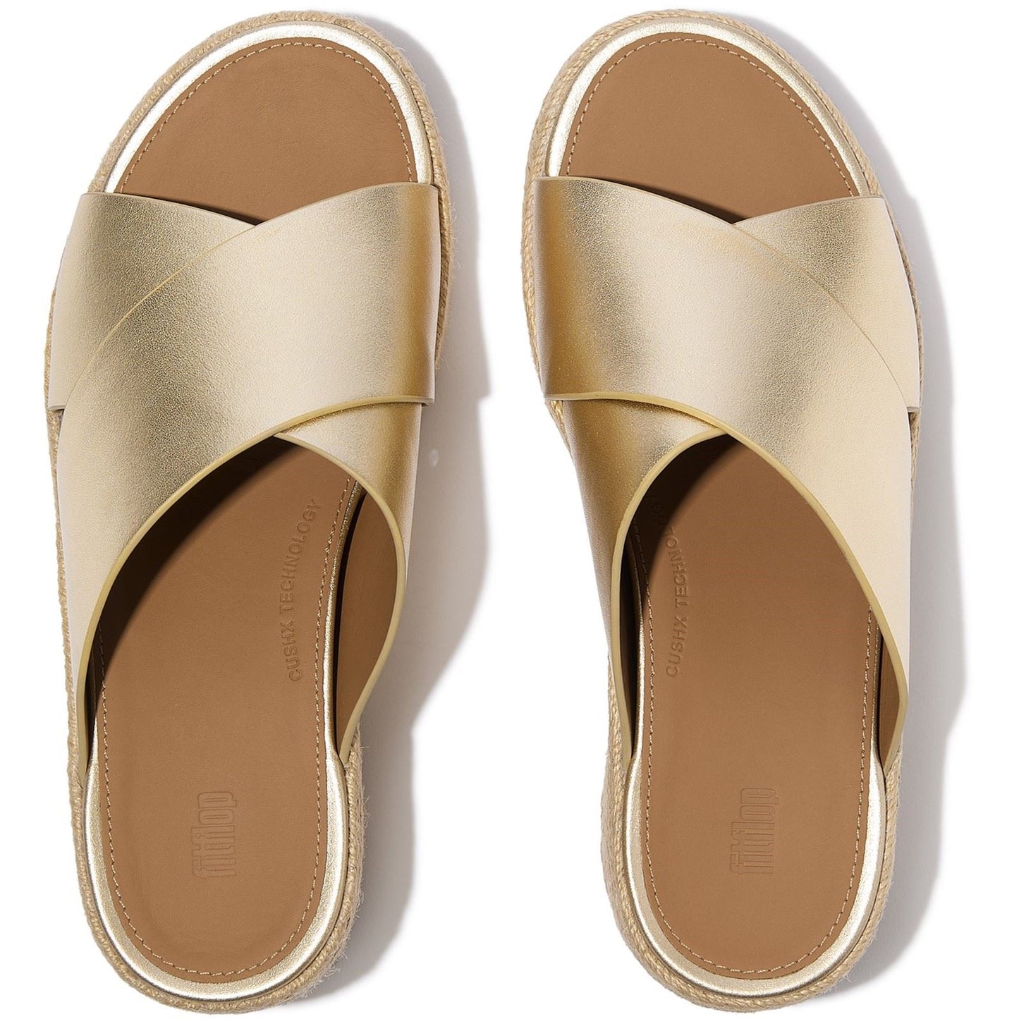 Fitflop Platfforms Leather Women's Platino Sandals