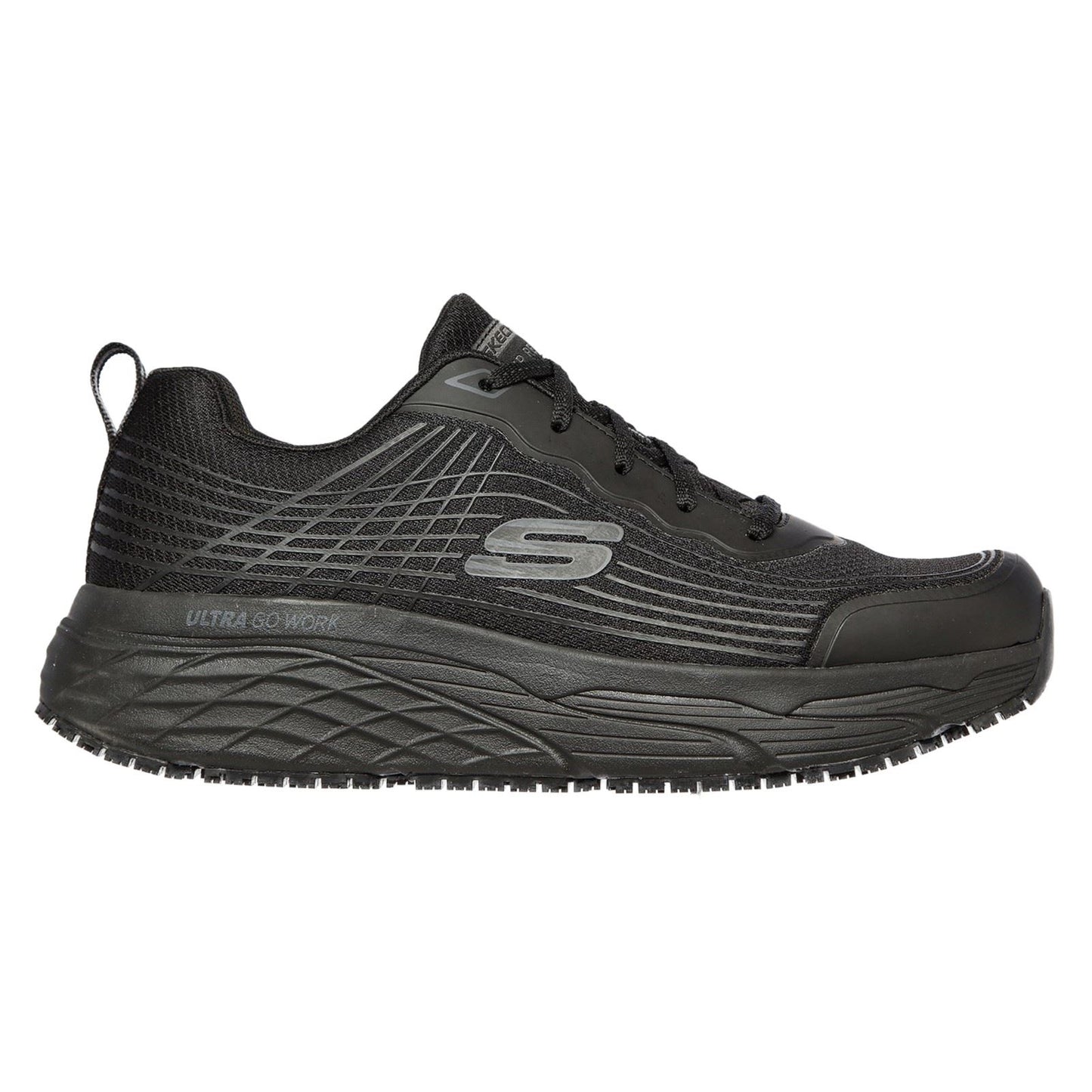 Skechers Workwear Relaxed Fit Textile Men's Black Safety Trainers