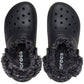 Crocs Classic Fleece Lined Polyester Blend Unisex Kid's Black Clogs