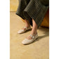 Hush Puppies Charlene Stud Ballerina Leather Women's Ivory Flats
