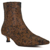 Dune Odore Leather Women's Tan Heeled Ankle Boots