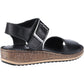 Hush Puppies Ellie Wide Leather Women's Black Sandals