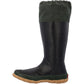Muck Boots Unisex Forager Wellingtons in Black/Moss Green