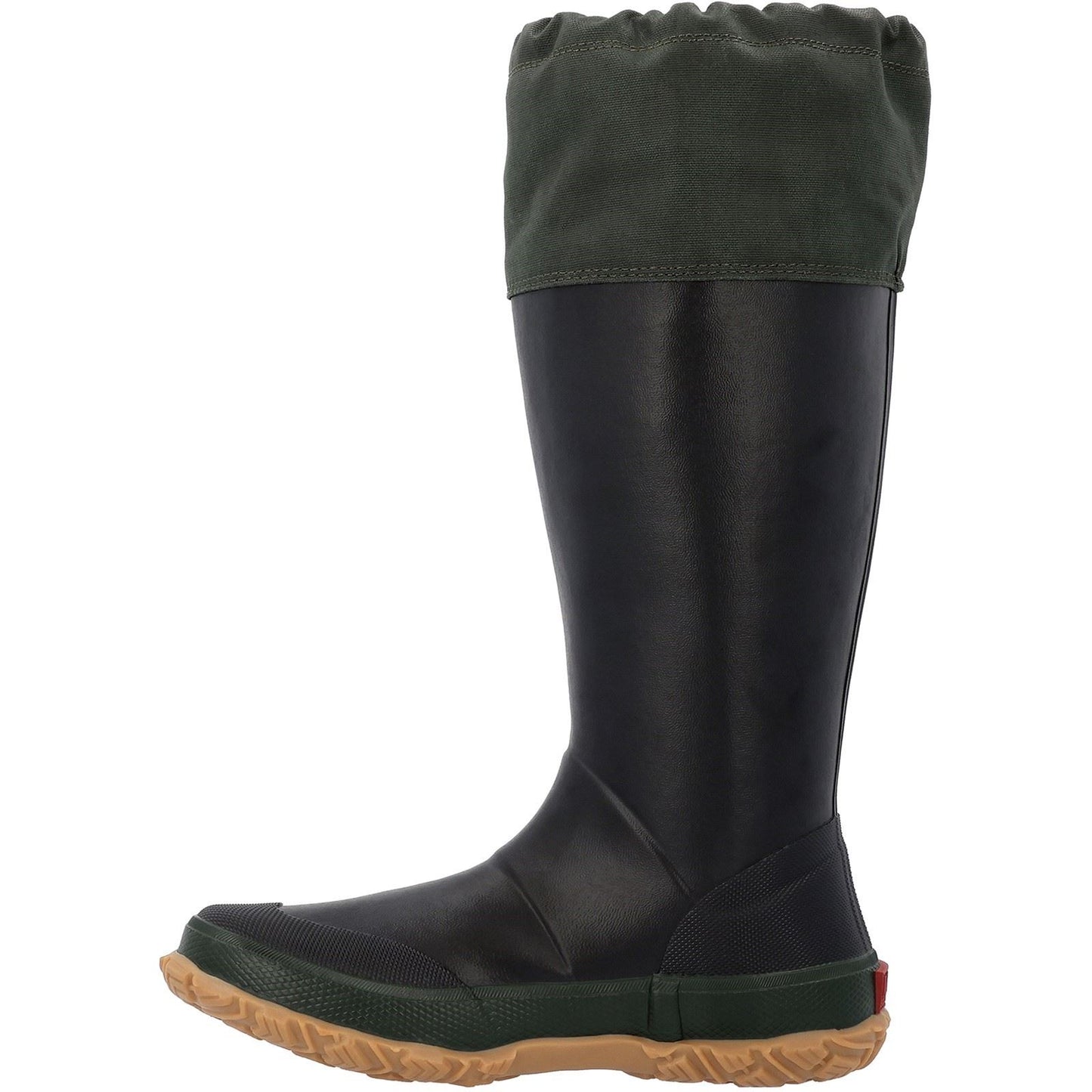 Muck Boots Unisex Forager Wellingtons in Black/Moss Green