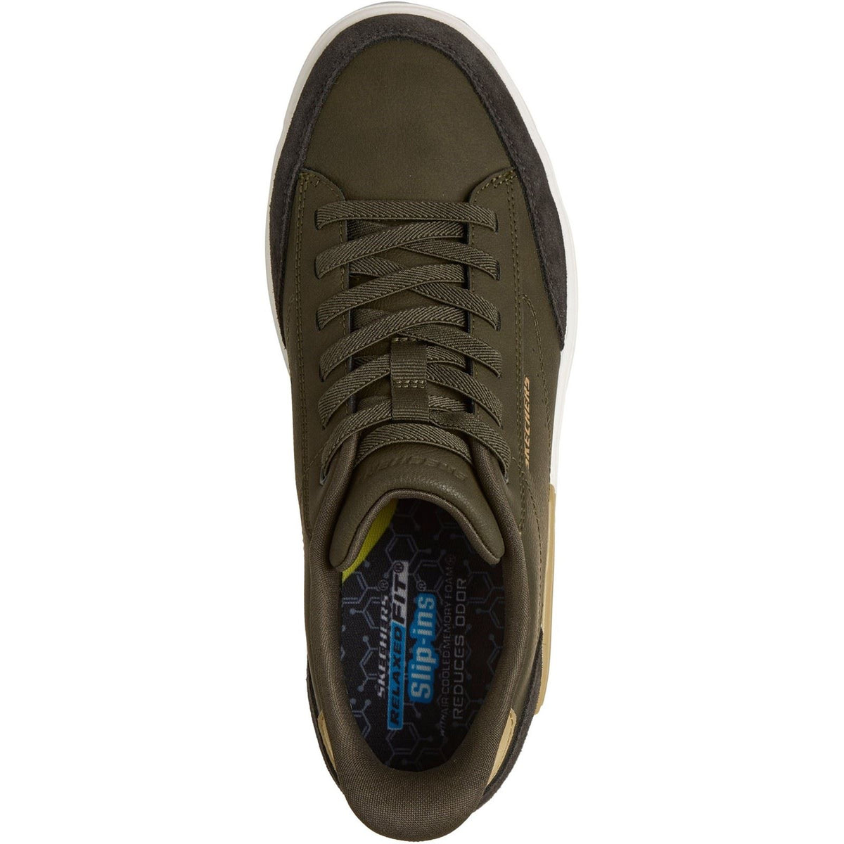 Skechers Verloma Radical Men's Olive Synthetic / Suede Trainers