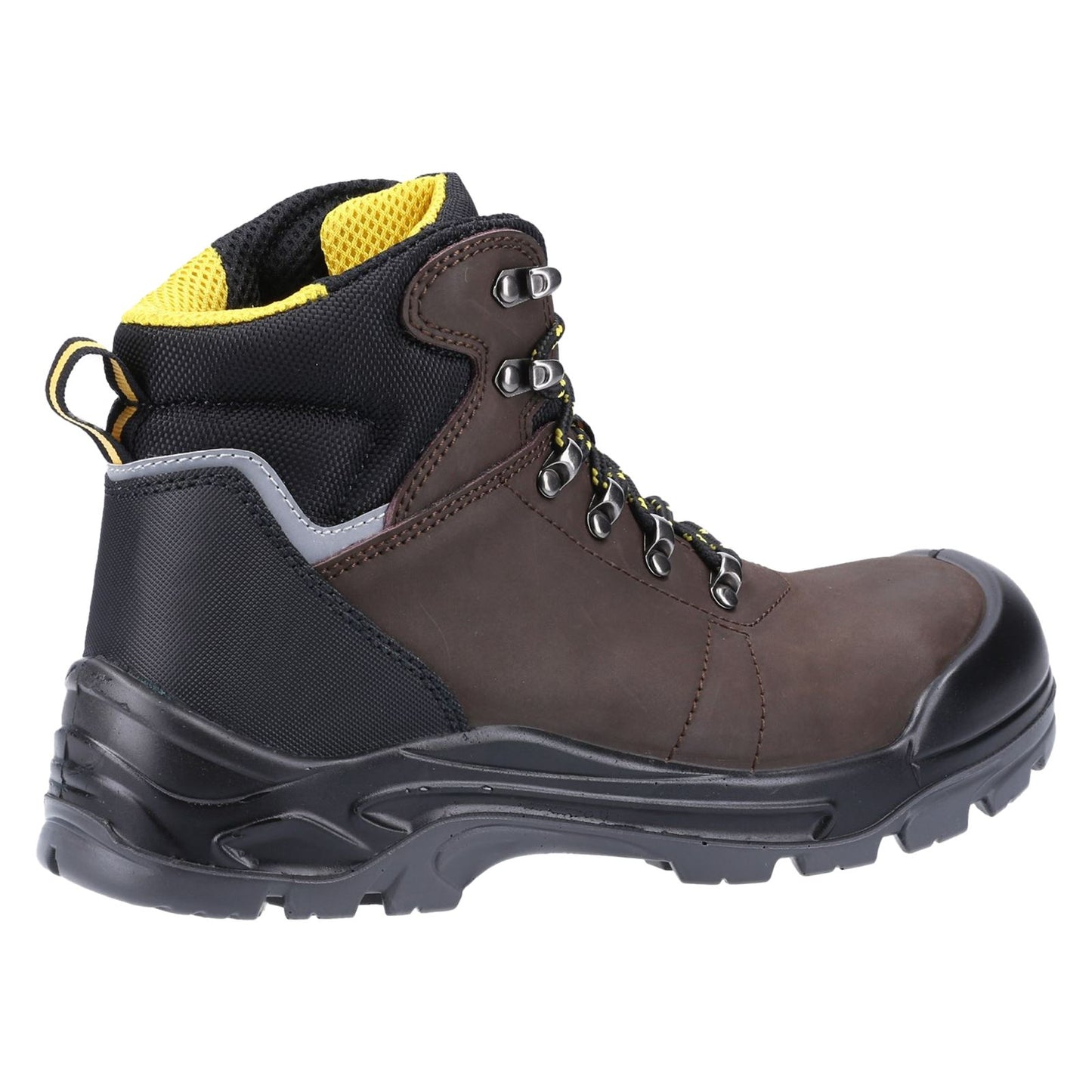 Amblers Safety Men's AS203 Laymore Water Resistant Leather Safety Boot in Brown