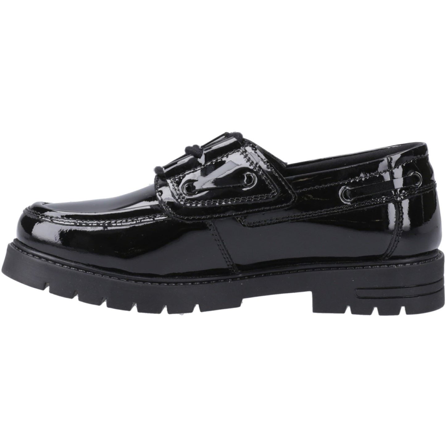 Hush Puppies Lucy Patent Leather Youth Black Shoes