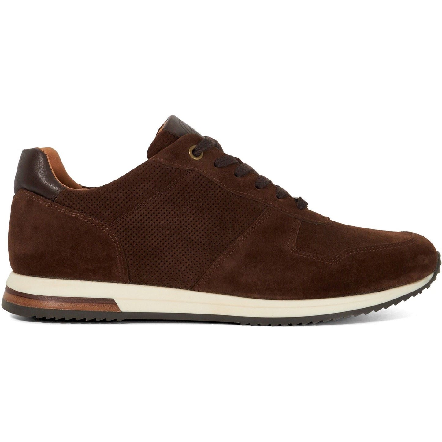Dune Trilogy Suede Men's Brown Lace-Up Shoes