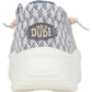 HEYDUDE Women's Wendy Peak Chambray Woven Shoes in Grey