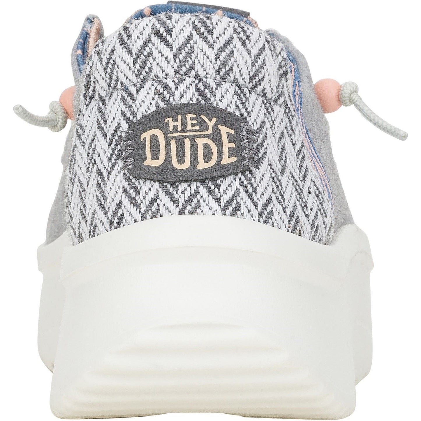 HEYDUDE Women's Wendy Peak Chambray Woven Shoes in Grey