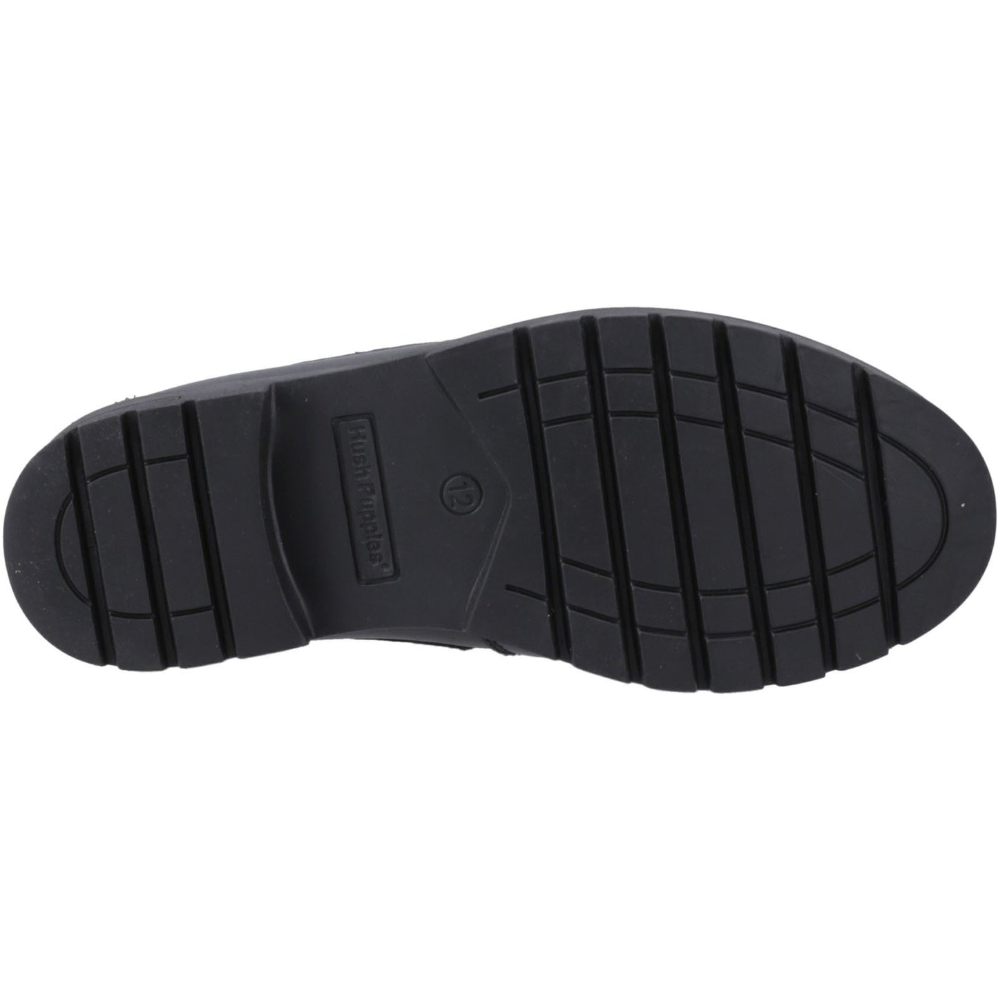 Hush Puppies Lucy Leather Junior Black Shoes