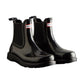Hunter Women's Commando Gloss Chelsea Boots in Black