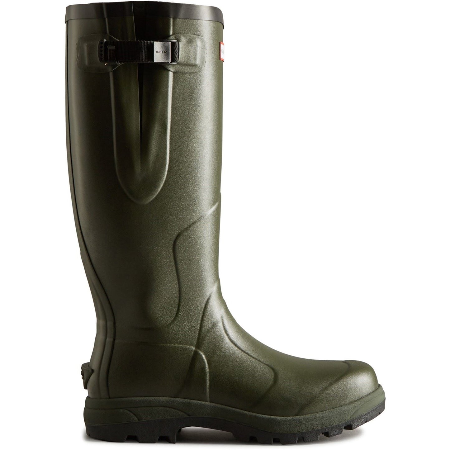 Hunter Unisex Balmoral Adjustable Classic Wellington in Dark Olive