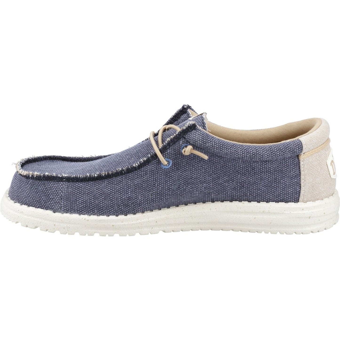 HEYDUDE Men's Wally Coastline Jute Shoe in Navy
