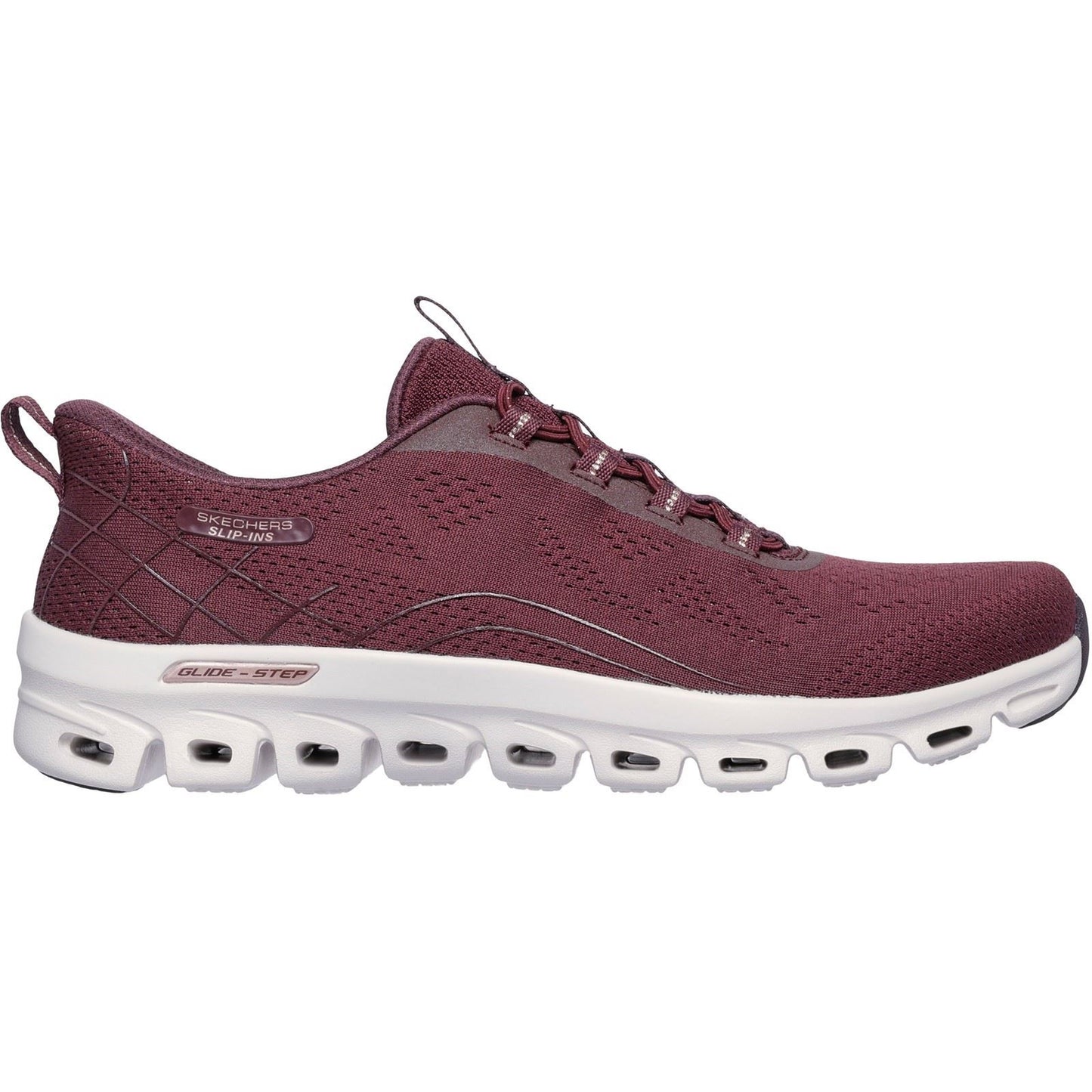Skechers Glide-Step Elevate Amaze Textile Women's Burgundy Trainers